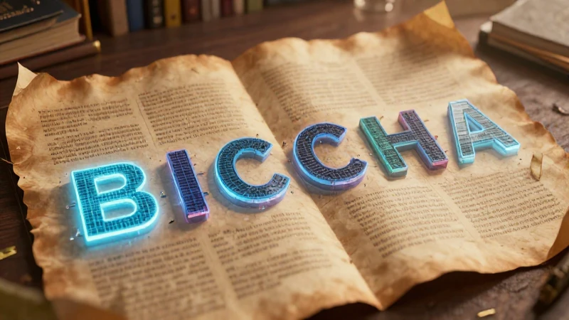 Papiro antiguo se transforma en letras digitales vibrantes