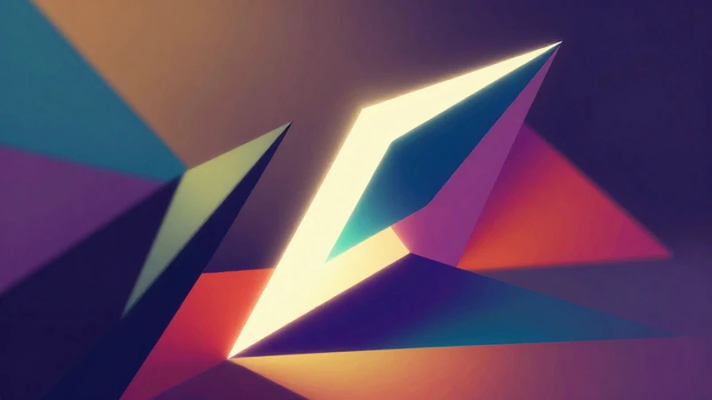 Geometría de ángulos agudos en estilo vibrante