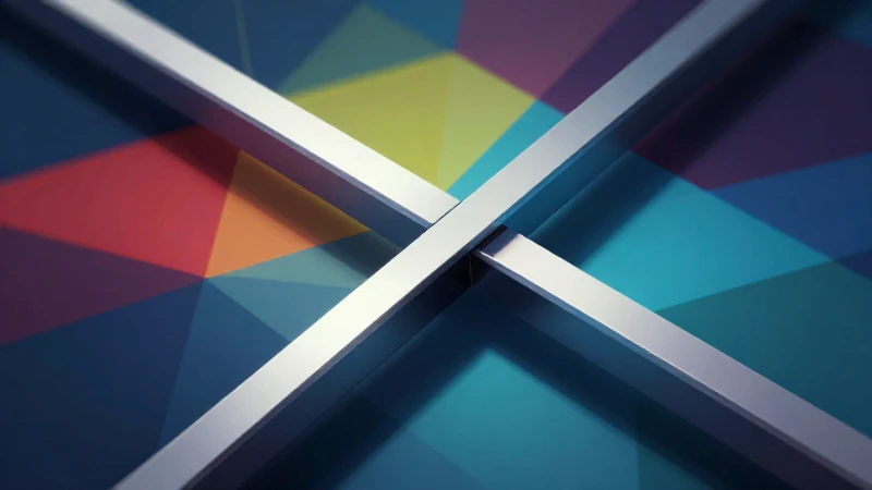 Arte digital geométrico moderno y vibrante