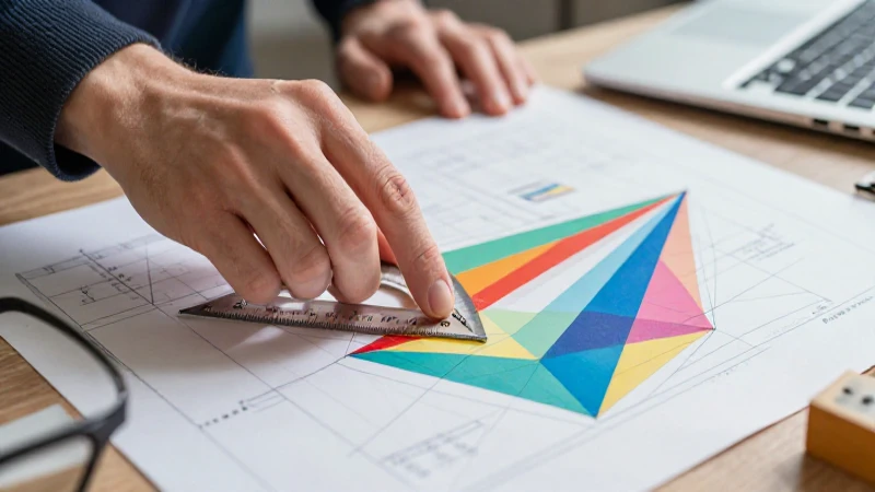 Guía completa sobre ángulos: claves para entender y aplicar 3 Manos futuristas diseñando planos abstractos