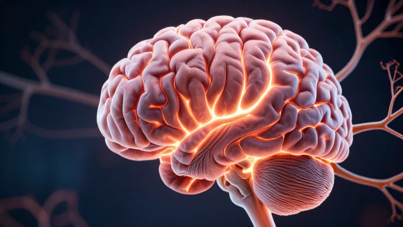 Ilustración educativa de cerebro detallado
