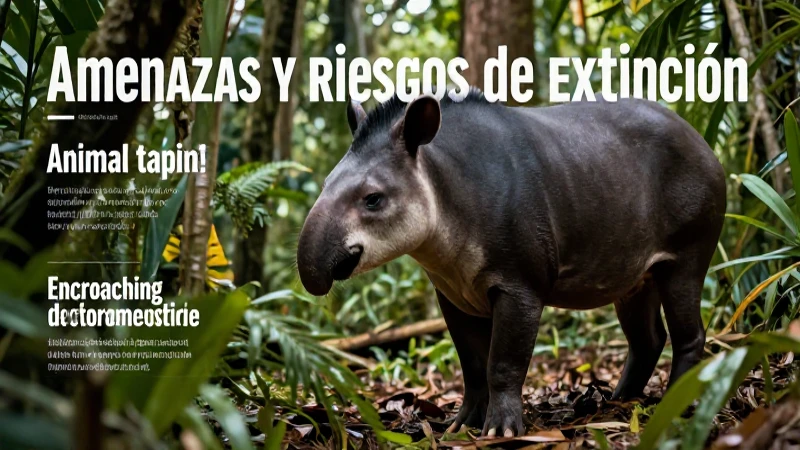 Tapir: riesgo de extinción por deforestación