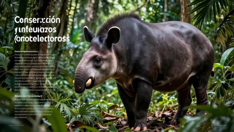 Tapir: majestuoso guardián de la biodiversidad mexicana