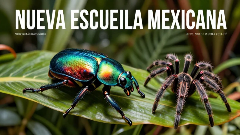 Animales artrópodos: 100 ejemplos sorprendentes y variados 8 Insectos mexicanos vibrantes para educación