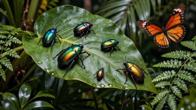 Animales artrópodos: 100 ejemplos sorprendentes y variados 5 Fascinante diversidad de insectos capturada en macro