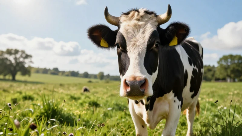Cocinando arte con vacas en prados verdes