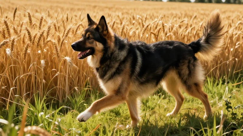 Perro majestuoso del monte al hogar