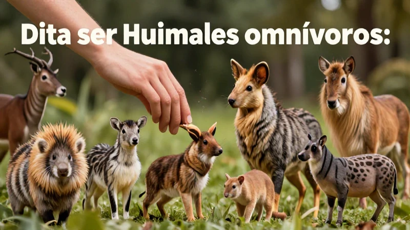 Dieta del ser humano y fauna omnívora