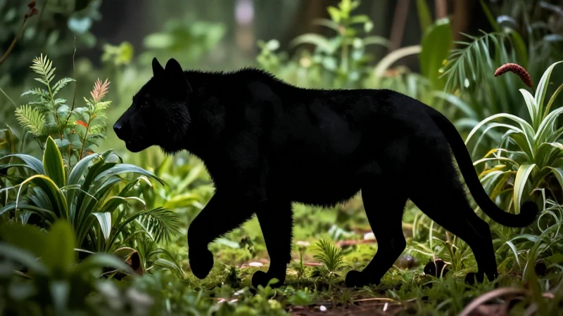 Ilustración realista de omnívoro en naturaleza
