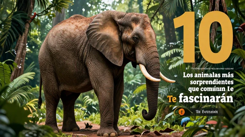 Los 10 animales más sorprendentes que caminan: ¡Te fascinarán! 8 Elefante majestuoso en exuberante selva