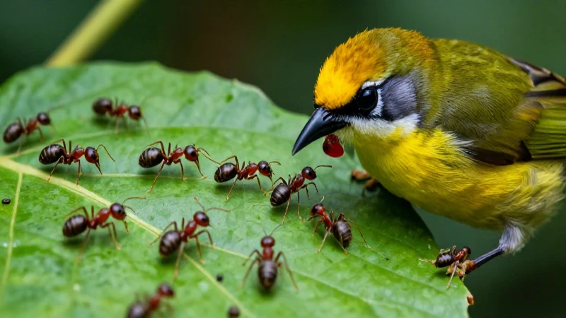 Animales comen hormigas como parte de su dieta