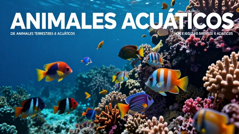 Animales terrestres y acuáticos: 140 ejemplos Impresionantes 3 Vida marina vibrante y detallada en un arrecife tropical