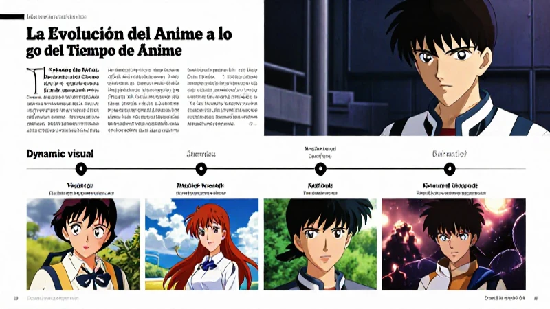 Ánime: Definición, características y conceptos esenciales 6 La evolución visual del anime