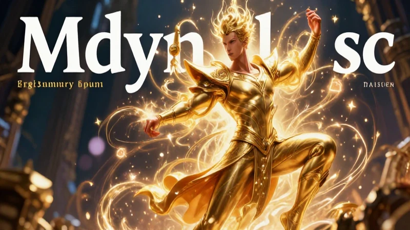 Mago dorado transforma atleta con energía mágica