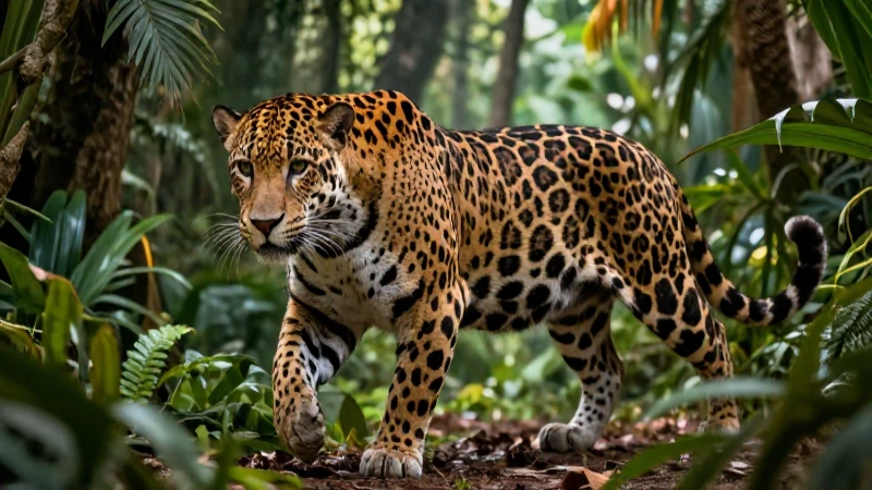 Antagónicos: Definición, historia y su rol en biología 4 Jaguar atacando en exuberante jungla