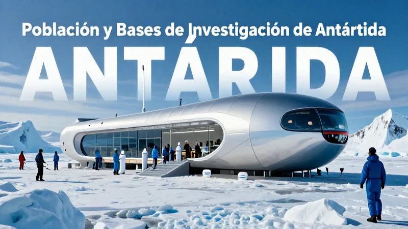 Investiga Antártida: bases, población y características únicas