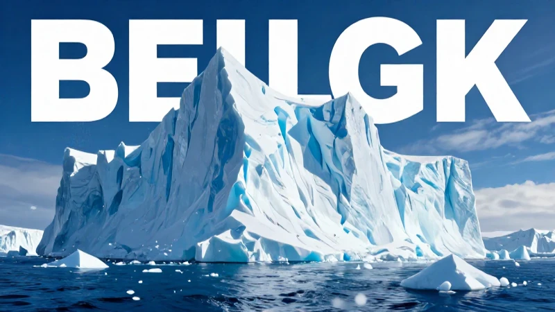 Iceberg polar dramático y ultra realista