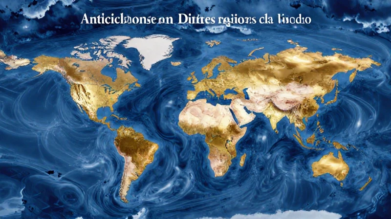 Ilustración profesional de anticiclones globales