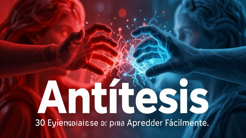 Antítesis: 30 Ejemplos de Antítesis para Aprender Fácilmente 9 Conceptos abstractos, fuerzas opuestas en conflicto