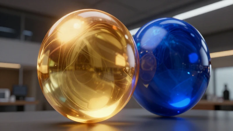 Antítesis: 30 Ejemplos de Antítesis para Aprender Fácilmente 4 Es una composición abstracta de esferas doradas y azules