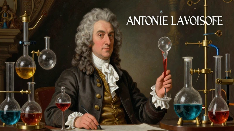Antoine Lavoisier: Vida, Experimentos y sus Características 6 Retrato detallado de Lavoisier en estilo científico