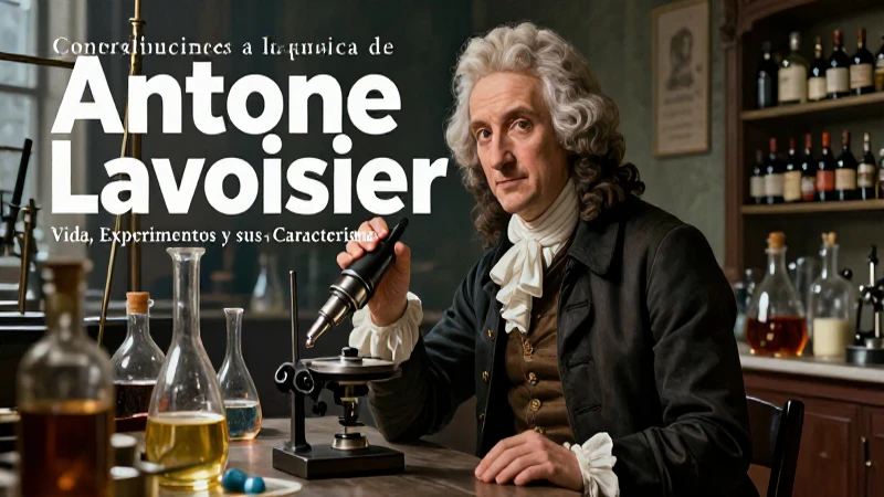 Antoine Lavoisier: Vida, Experimentos y sus Características 3 Lavoisier: padre de la química, pionero de la ciencia