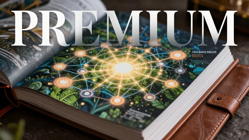 Ilustración educativa premium con red de conocimiento