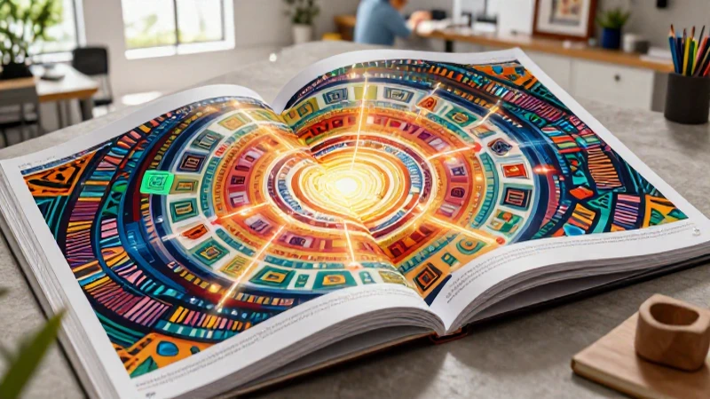 Conocimiento educativo con diseño geométrico mexicano