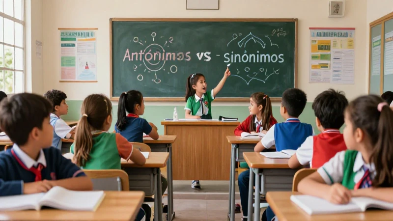 Comparando sinónimos y antónimos