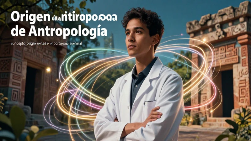 Investiga el origen y la importancia de la Antropología