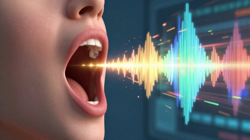 Ilustración de vocal vibrante y dinámica