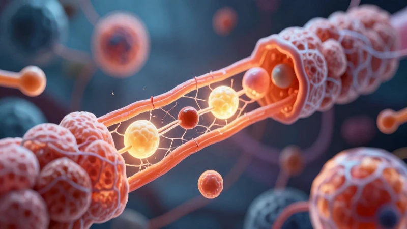 Ilustración vibrante del aparato de Golgi celular detallado