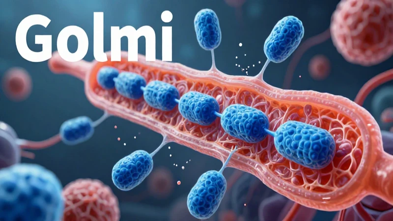 Render 3D del Golgi defectuoso