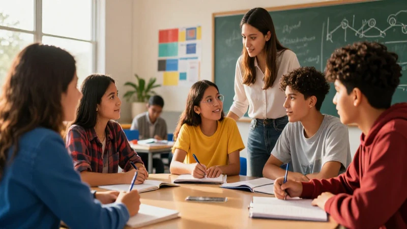 Estudiantes mexicanos colaboran en el aprendizaje