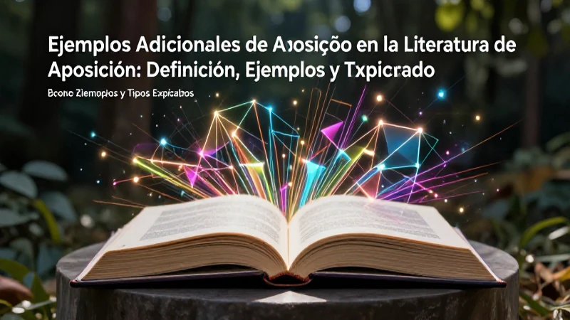 Ilustración detallada de un libro sobre aposición