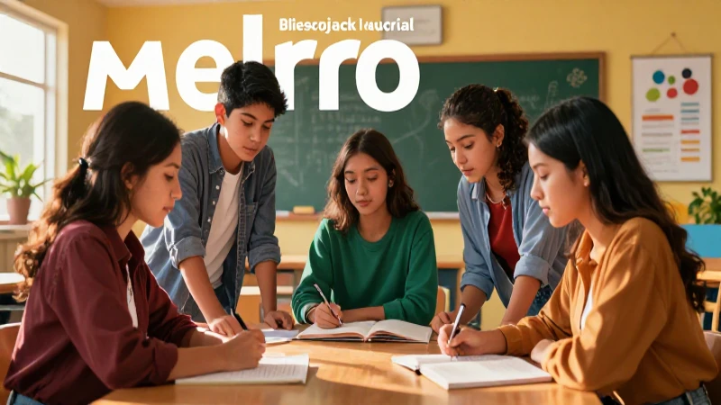 Estudiantes mexicanos colaborando en aula vibrante