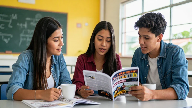 Tres estudiantes mexicanos crean un entorno educativo vibrante