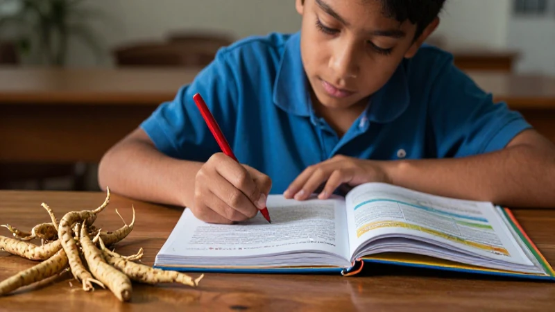 Joven estudiante mexicano con cuaderno colorido