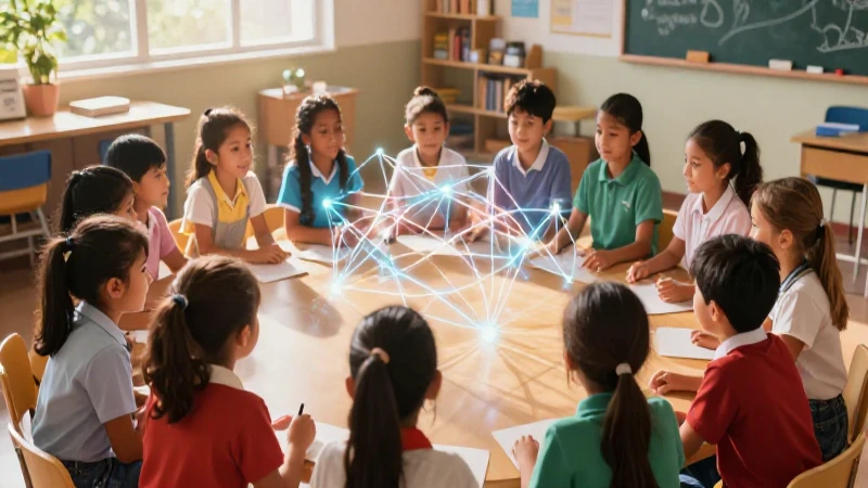 Niños mexicanos colaboran en un futuro vibrante