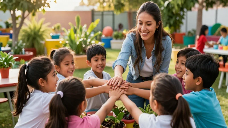 Estudiantes mexicanos aprenden junto al maestro