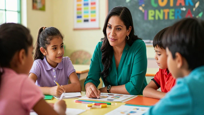 Maestra mexicana entusiasta, diseño vibrante y dinámico