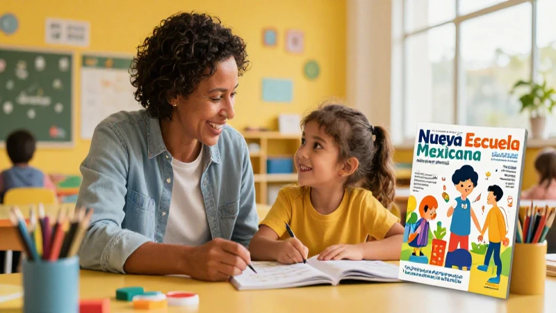 Padres y maestra enseñan felices en un aula moderna