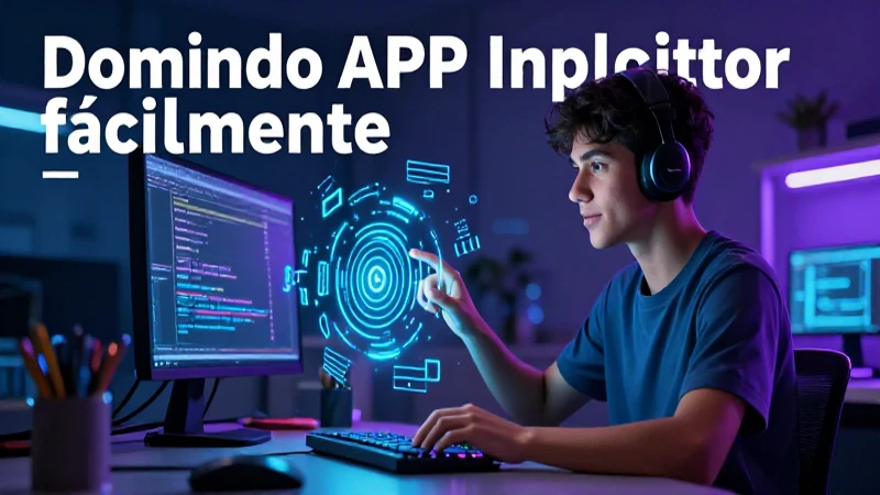 Joven programando en alta tecnología futurista