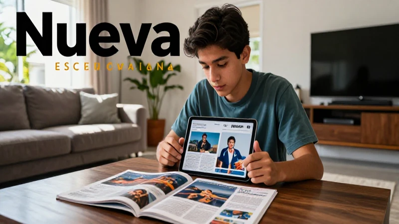 Estudiante mexicano motiva aprendizaje en casa con tablet