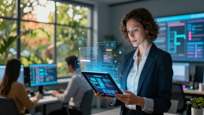 Docente digital avanzado en entorno moderno