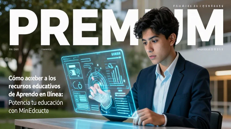 Estudiante mexicano moderno accede a recursos educativos avanzados