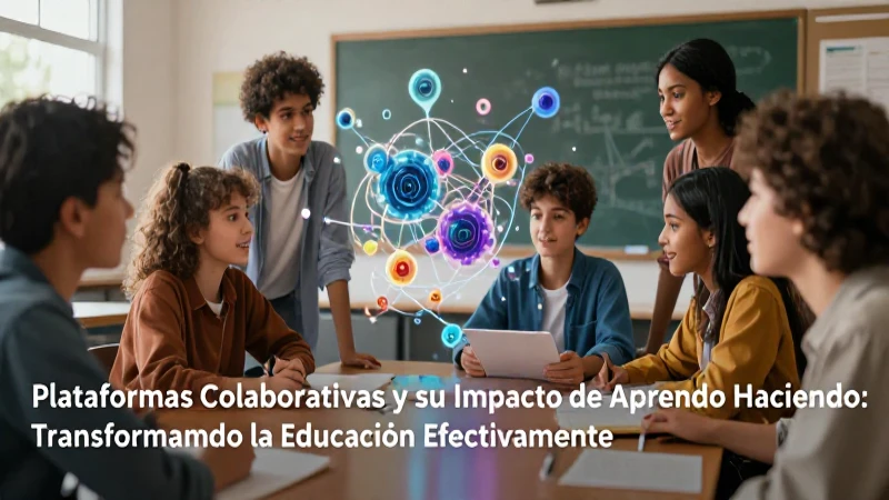 Aprendo Haciendo: Transformando la Educación Efectivamente 5 Plataformas transforman la educación mediante la colaboración