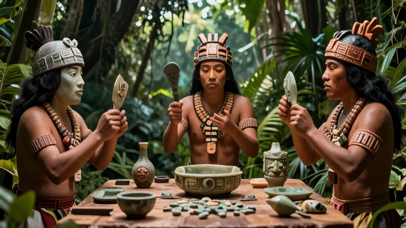 Qué fue el Arcaico y cuáles son sus características y clima 3 Mesoamericanos con herramientas de obsidiana en selva