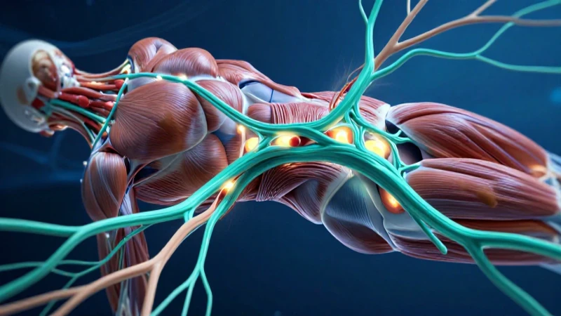 Arco reflejo: Definición, estructura y concepto explicado 6 Ilustración dinámica de músculo y neuronas