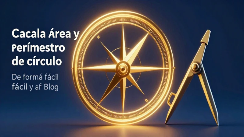 Calcula el área y perímetro de un círculo fácil